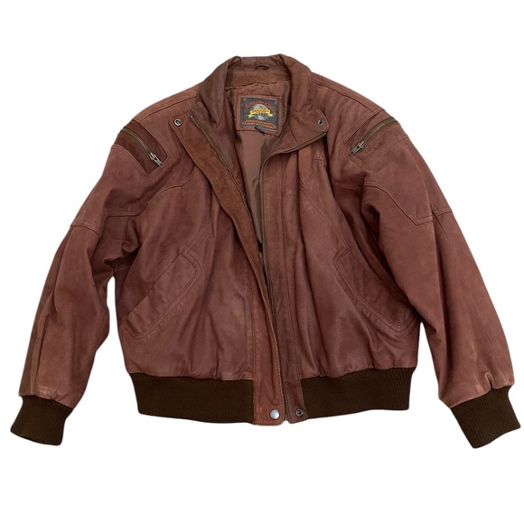 Adventure Bound Originals by Wilsons Other - Vtg Adventure Bound Originals by Wilson’s brown leather bomber jacket